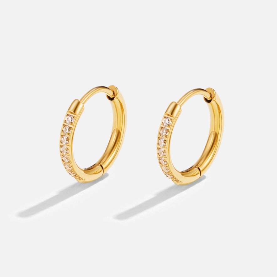 Eternity Gold-Tone Hoop Earrings
