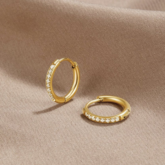 Eternity Gold-Tone Hoop Earrings