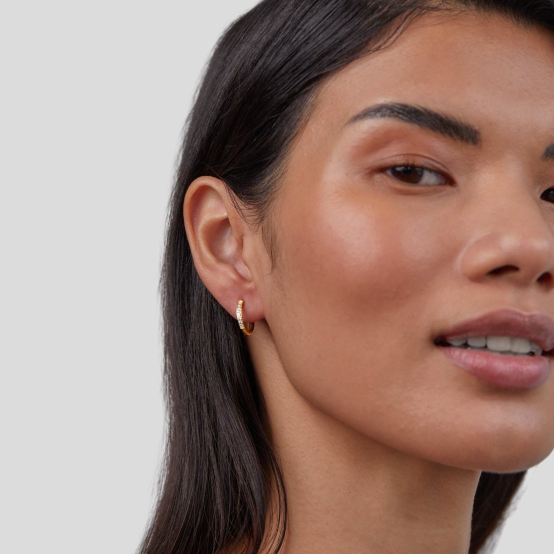 Eternity Gold-Tone Hoop Earrings