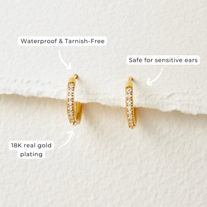 Eternity Gold-Tone Hoop Earrings