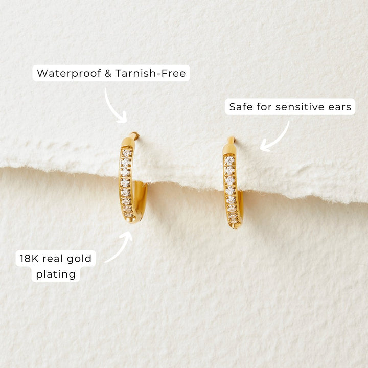 Eternity Gold-Tone Hoop Earrings