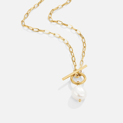 Eva Freshwater Pearl Gold-Tone Necklace