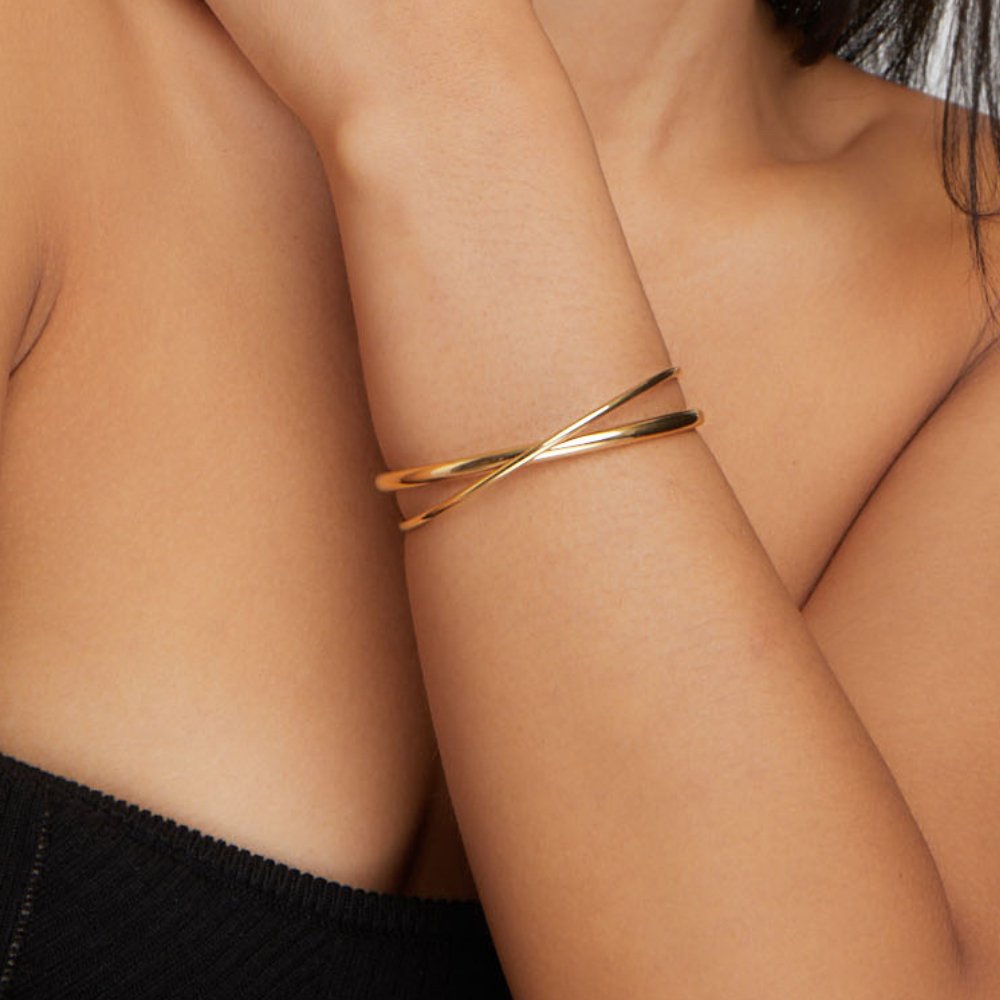 Eva Gold-Tone Twist Bracelet