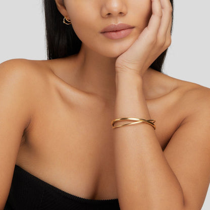 Eva Gold-Tone Twist Bracelet