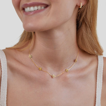 Flower Power Gold-Tone Necklace