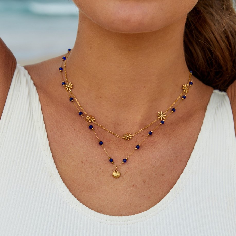 Flower Power Gold-Tone Necklace