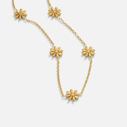 Flower Power Gold-Tone Necklace