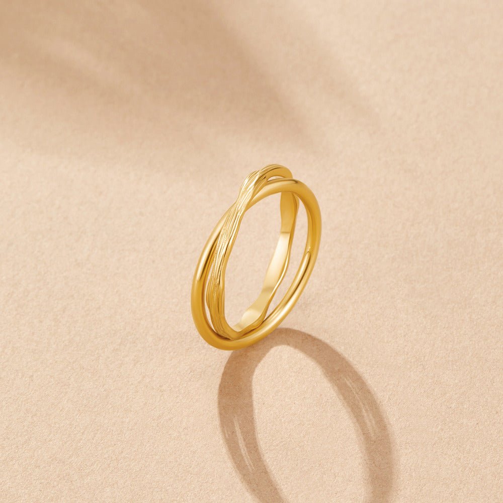 Entwined Forever Gold-Tone Ring
