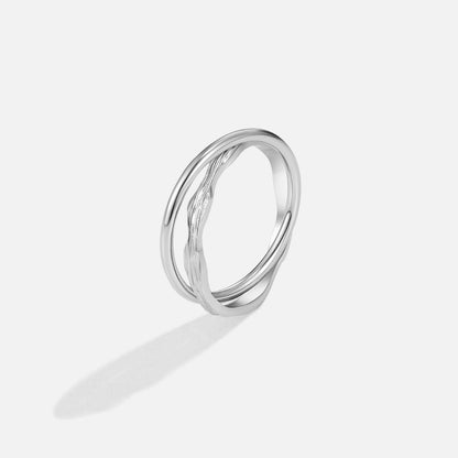 Forever Entwined Silver-Tone Ring