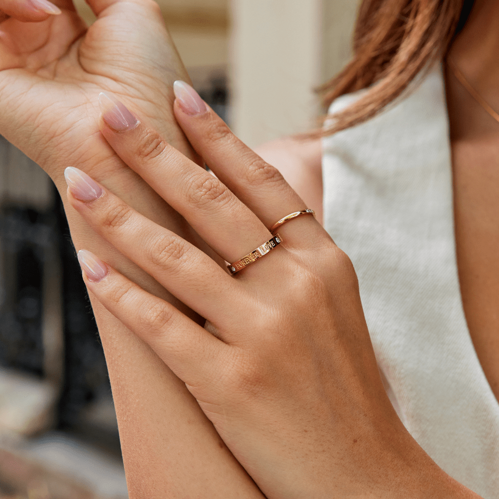 Forever Love Crystal Gold-Tone Ring