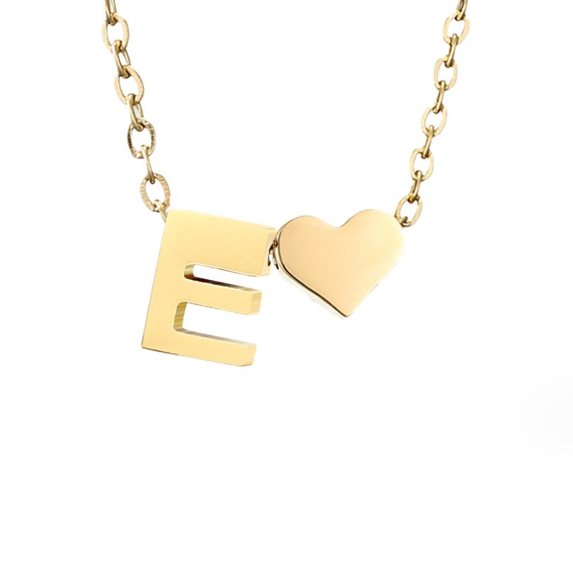 Forever Love Letter Gold-Tone Necklace