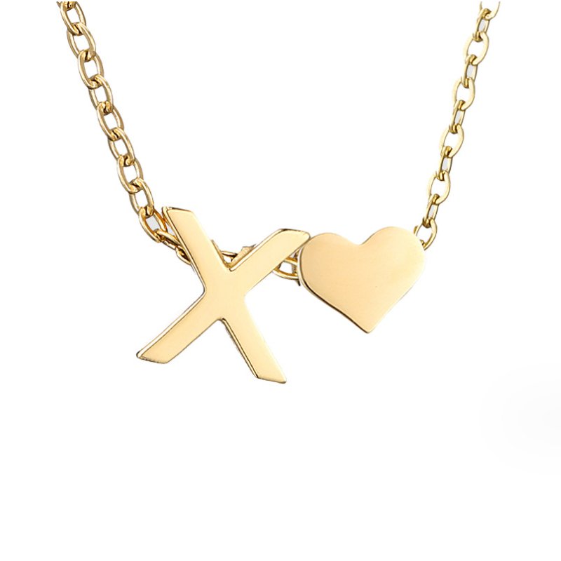 Forever Love Letter Gold-Tone Necklace