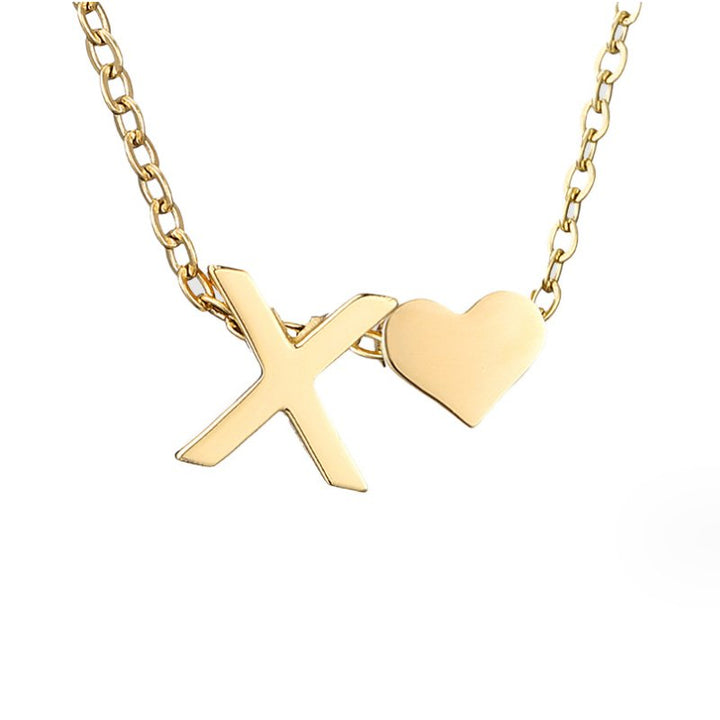 Forever Love Letter Gold-Tone Necklace