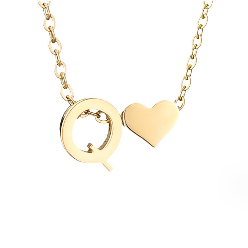 Forever Love Letter Gold-Tone Necklace