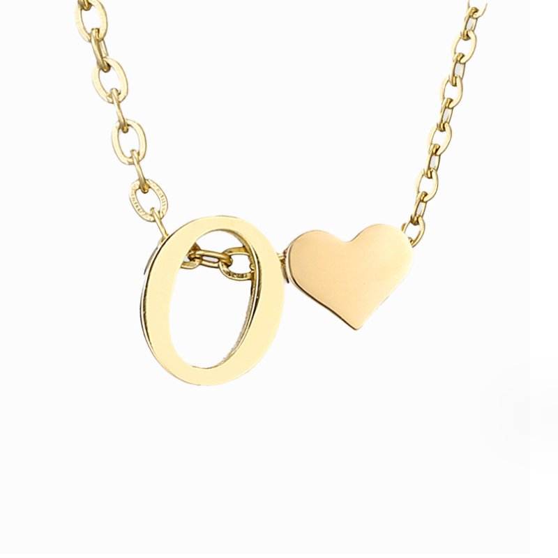 Forever Love Letter Gold-Tone Necklace