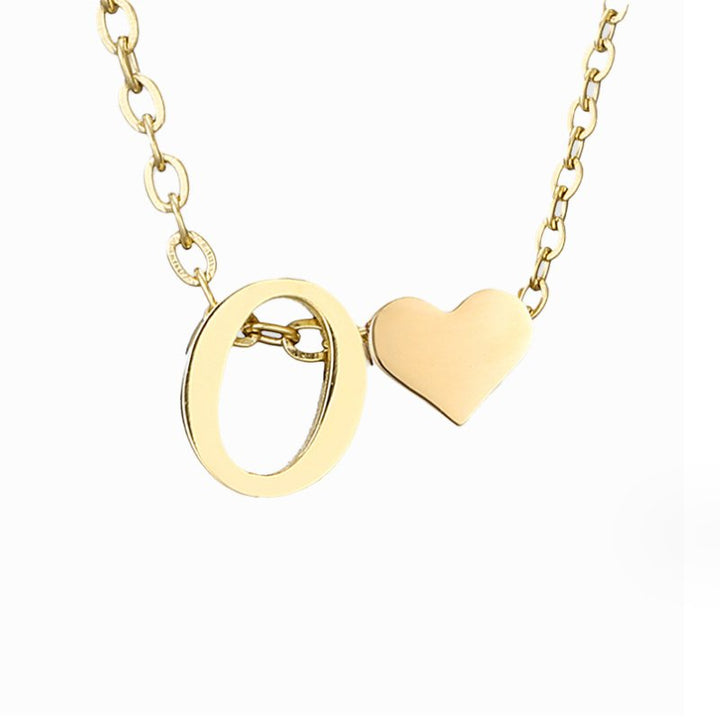 Forever Love Letter Gold-Tone Necklace