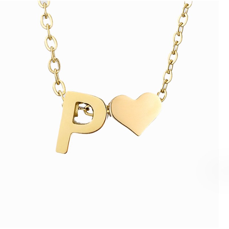 Forever Love Letter Gold-Tone Necklace