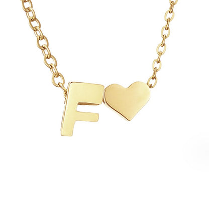 Forever Love Letter Gold-Tone Necklace