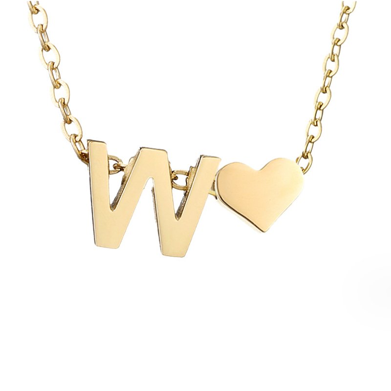 Forever Love Letter Gold-Tone Necklace