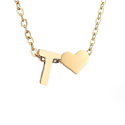 Forever Love Letter Gold-Tone Necklace