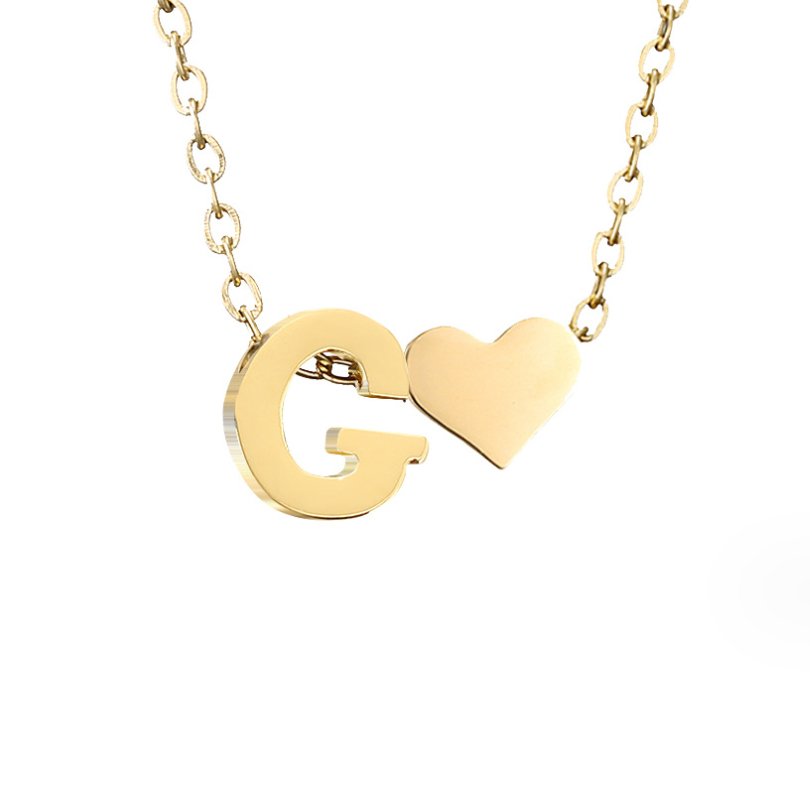 Forever Love Letter Gold-Tone Necklace