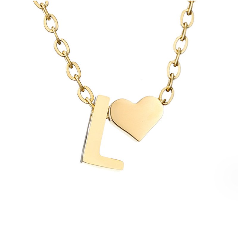 Forever Love Letter Gold-Tone Necklace