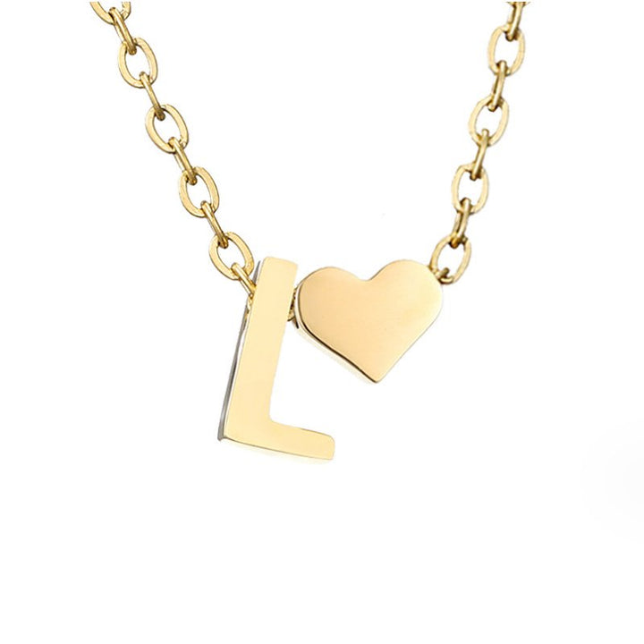 Forever Love Letter Gold-Tone Necklace