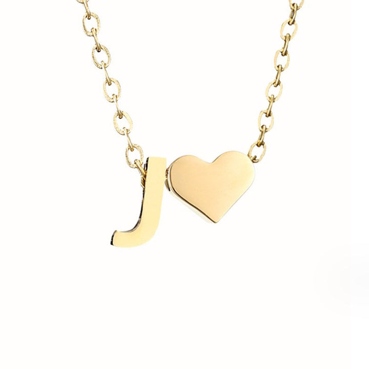 Forever Love Letter Gold-Tone Necklace