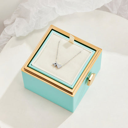 Forever Love and Letter Silver-Tone Necklace