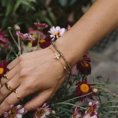Four Leaf Clover Crystal Bracelet