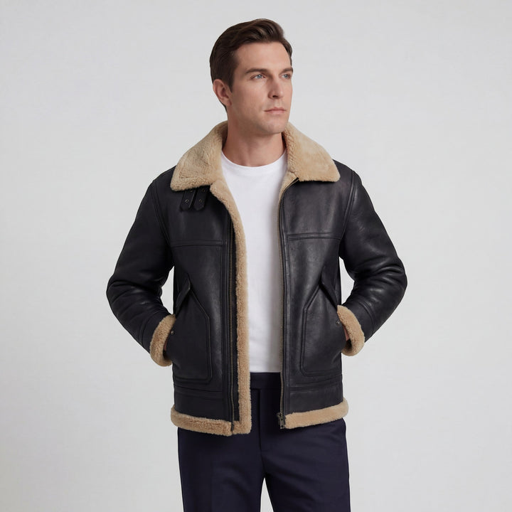 Men's Lambswool Lined Jacket – Relaxed Fit