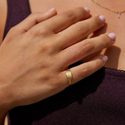 Gold-Tone Adaline Ring
