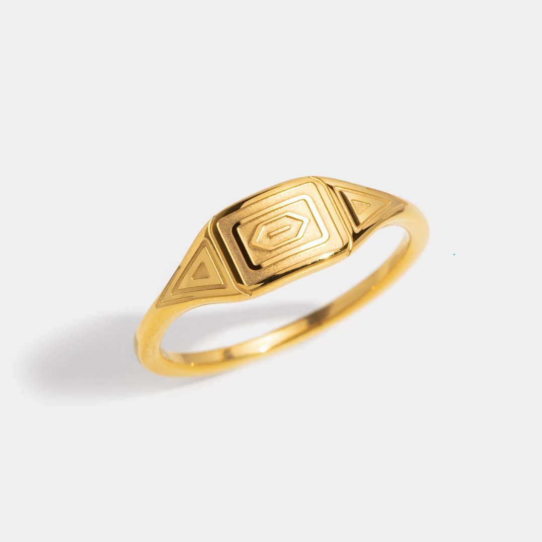 Gold-Tone Adaline Ring