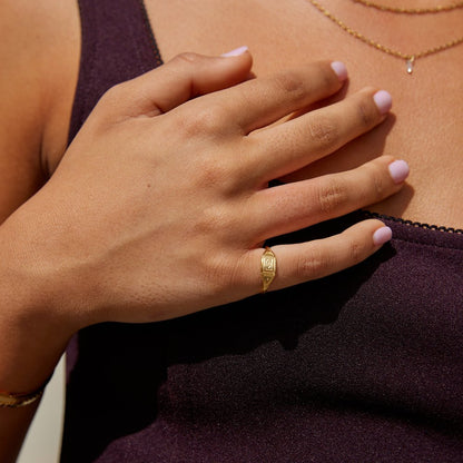 Gold-Tone Adaline Ring