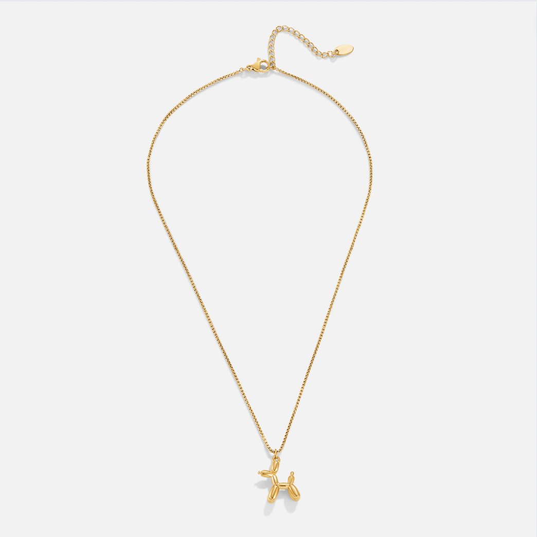 Gold-Tone Balloon Charm Necklace