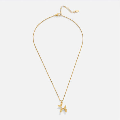 Gold-Tone Balloon Charm Necklace