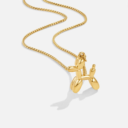 Gold-Tone Balloon Charm Necklace