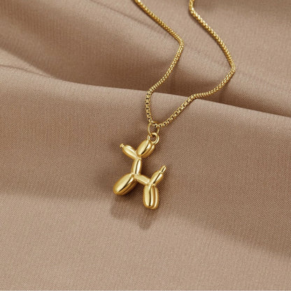 Gold-Tone Balloon Charm Necklace
