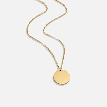 Gold-Tone Coin Pendant Necklace