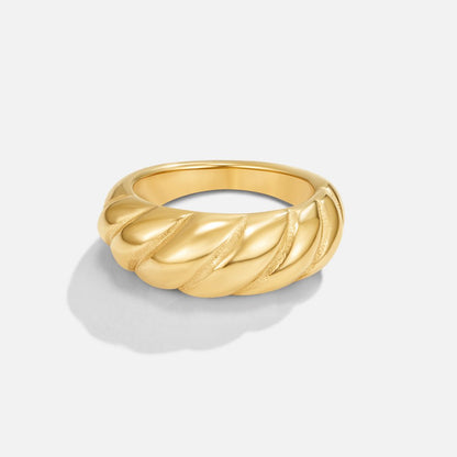 Gold-Tone Croissant Ring