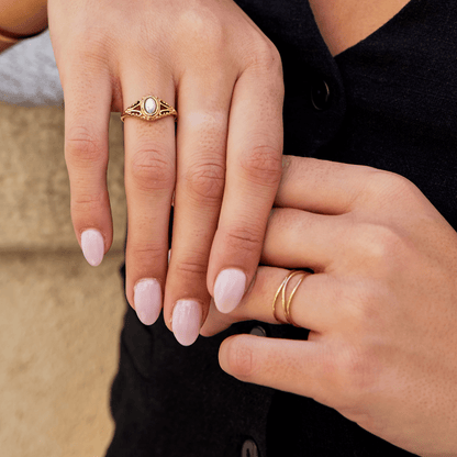Gold-Tone Infinity Loop Ring