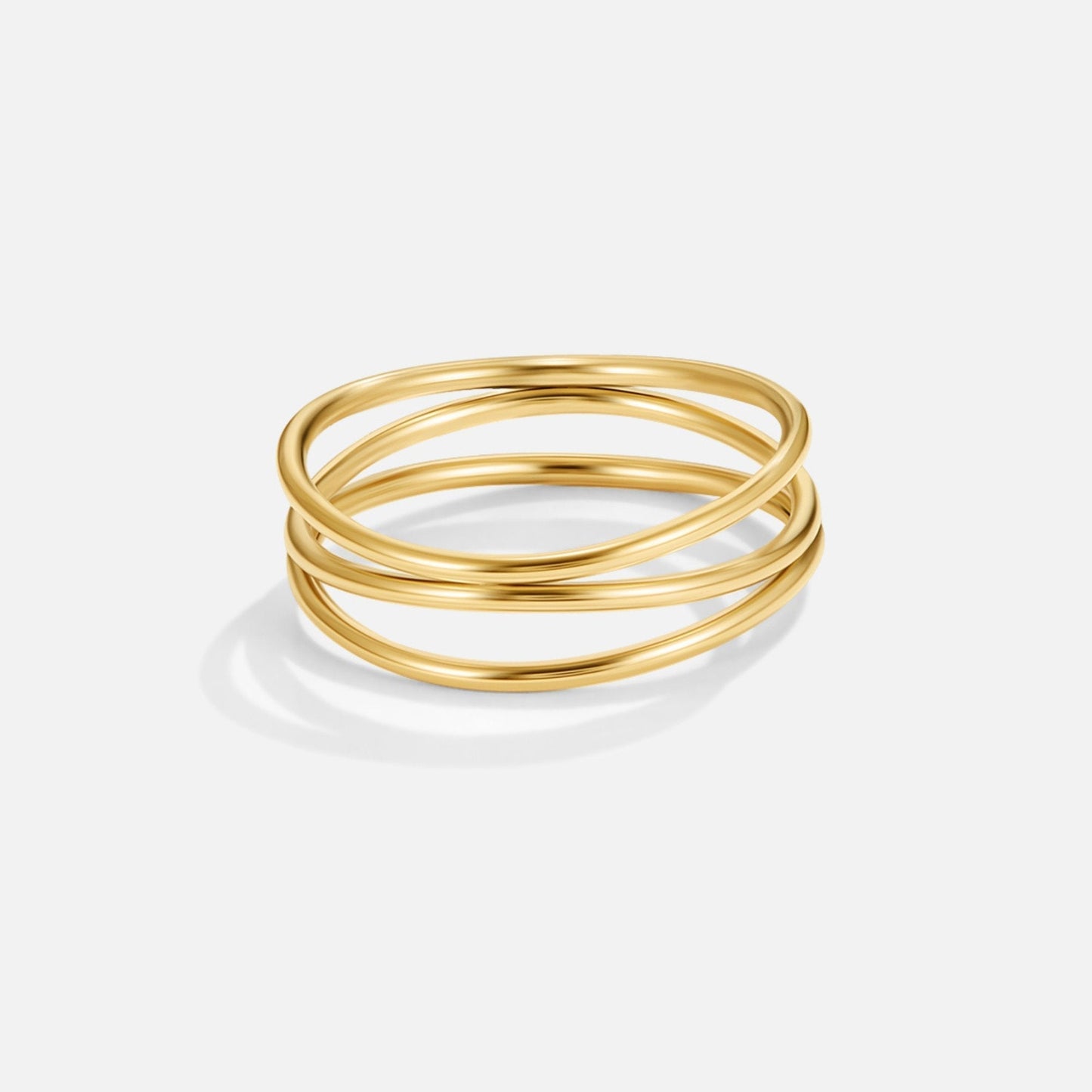 Gold-Tone Infinity Loop Ring