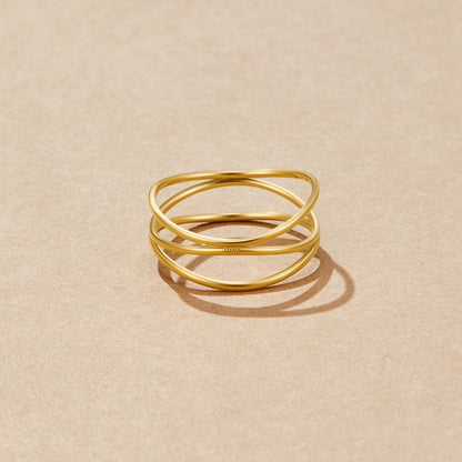 Gold-Tone Infinity Loop Ring