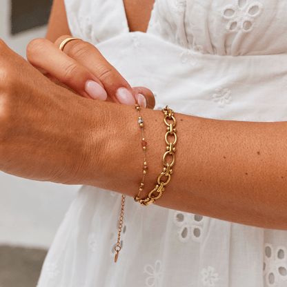 Gold-Tone Link Chain Bracelet