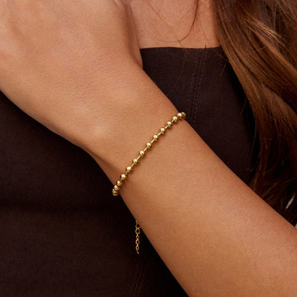 Lulu Gold-Tone Bead Bracelet
