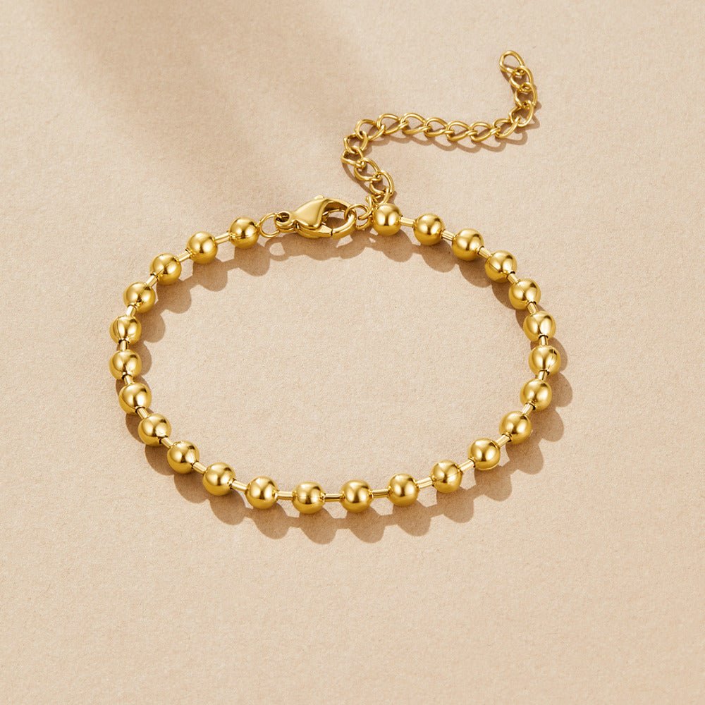Lulu Gold-Tone Bead Bracelet