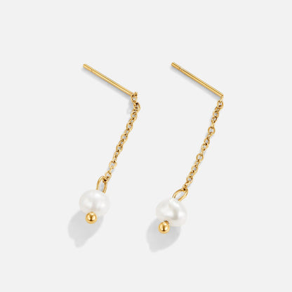 Gold-Tone Maria Pearl Drops