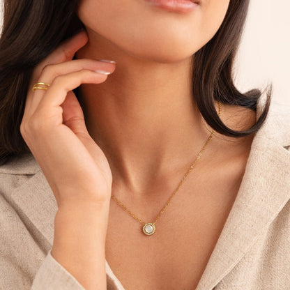 Gold-Tone Crystal Necklace