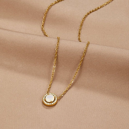 Gold-Tone Crystal Necklace