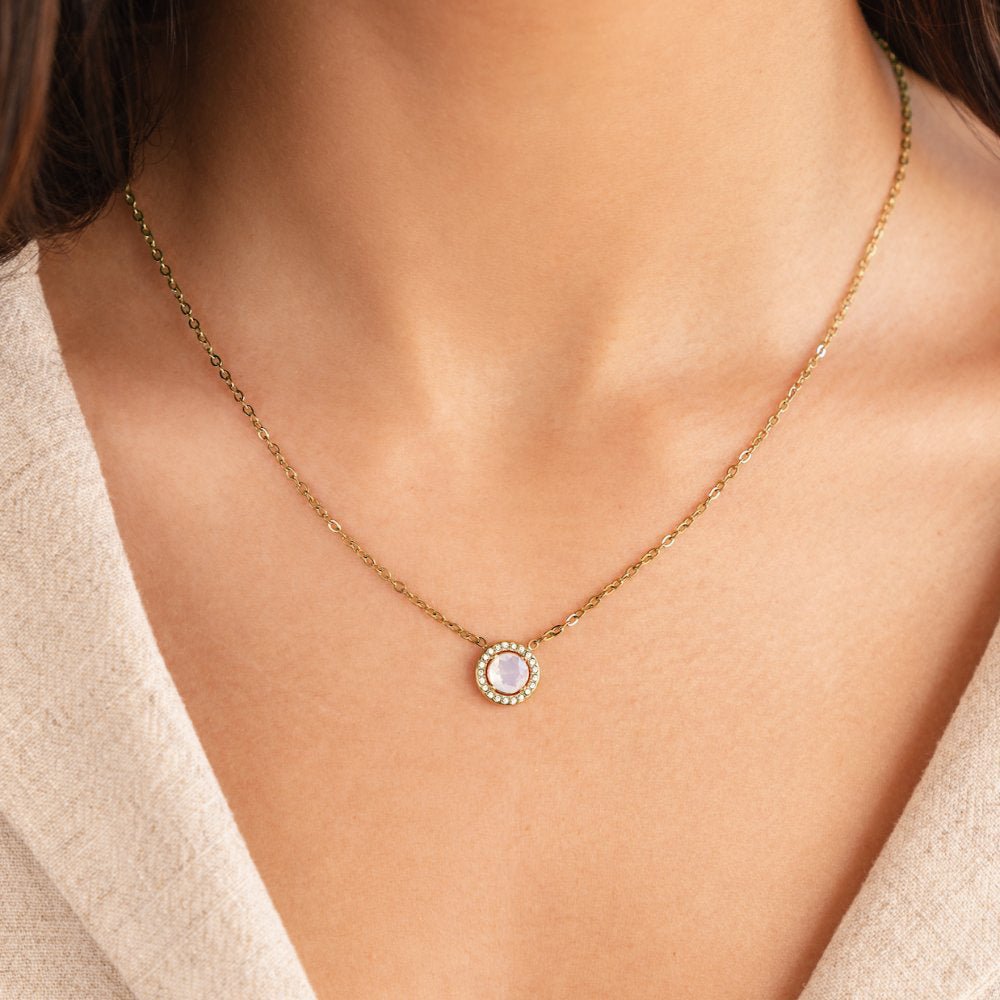 Gold-Tone Crystal Necklace